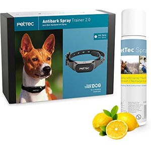 PetTec Collier Anti Aboiement Chien avec Signal Automatique de Pulvérisation de citronnelle - Publicité