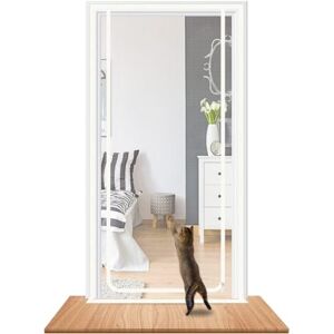 DTREEL Porte Moustiquaire Renforcée For Chien Et Chat 80 X 200 Cm, Porte Moustiquaire Épaisse Résistante Aux Chats For Salon, Cuisine, Chambre À Coucher, Moustiquaire Anti-chat ( Color : C , Size : 130x220cm - Publicité