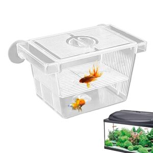 Feziwurs Boîte d'élevage de poissons, boîte d'isolation flottante, écloserie d'aquarium, incubateur d'écloserie pour poissons agressifs - Publicité