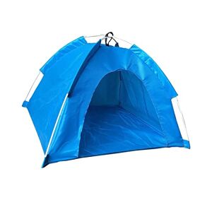 Milageto Tente extérieure pour Animaux de Compagnie Cage Pliante pour Chien Chiot Hutch Maison Lit pour Plage Camping Intérieur, Bleu - Publicité