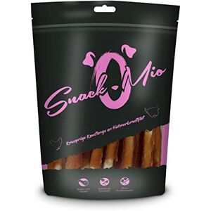 SnackOMio Friandise pour chien de qualité supérieure Barre à mâcher croustillante au blanc de poulet, sans céréales, 1 paquet (1 x 70g) - Publicité