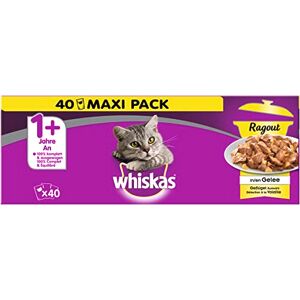 Whiskas 1+ - Duo Surf & Turf - Nourriture Nourriture pour chat - Sélection  en gelée 