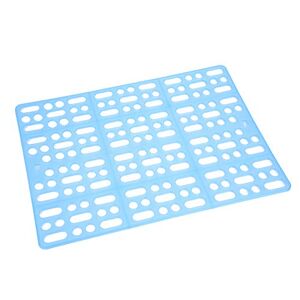 ViaGasaFamido Tapis de cage de lapin, isolation durable en plastique de cage de lapin des matières fécales Grille de tapis de nid facile à nettoyer pour animaux de compagnie rat[bleu]Objets d'ornement - Publicité