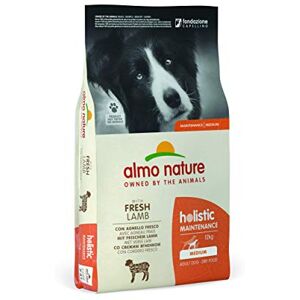 almo nature Holistic Maintenance M Dog. Croquettes pour Chiens de Moyenne Taille avec Agneau Frais. 12 Kg - Publicité