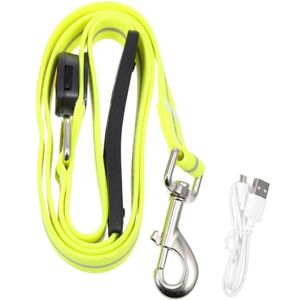 Sosoport Collier Lumineux pour Animaux de Compagnie Dog Leash Dog Collar Attache pour laisses pour Petits Animaux Laisse éclairer Le Corde de Transport de Chiot imperméable LED - Publicité