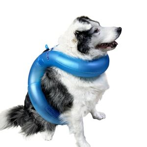 VONYA Gilet de sauvetage pour chien, flotteurs de piscine pour chien, jouet d'aide à la natation, maillot de bain haute flottaison pour chiens de taille moyenne - Publicité