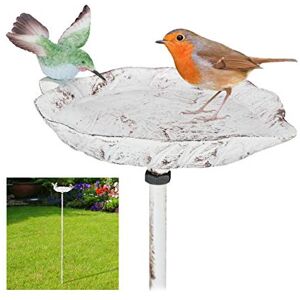 2 PCS Abreuvoir Oiseaux,Mangeoire pour Oiseaux Exterieur Et Bain d'oiseaux,Abreuvoir  pour Oiseaux Balcon,Distributeur Nourriture pour Oiseaux Sauvages,Baignoire  à Oiseaux, (Brun)