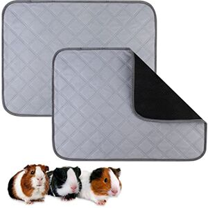 Nizirioo Tapis pour Cage De Cochon D'Inde, 2 PCS Tapis Cage Lapin Lavable, Tapis Cochon D'inde, Cage Réutilisable et Lavable pour Cochon D'inde, Tapis de Pipi pour Animaux Domestiques pour Petits Animaux - Publicité