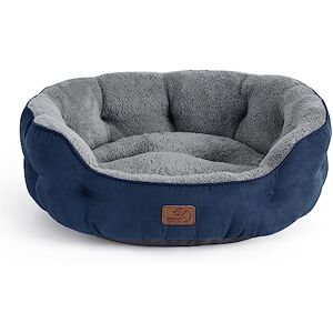 Bedsure Grand Lit pour Chat Lavable Lit pour Chat pour Chats d'Intérieur et Chatons, Petit Canapé pour Chat avec Fond Antidérapant pour Chiots, Rond,BleuGivré,63x53x20cm - Publicité