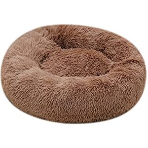 oneforus Coussin Rond nid lit Portable Chat Chien Chiot lit canapé Beignet lit de Couchage Coussin en Peluche Chaud avec Base antidérapante - Publicité