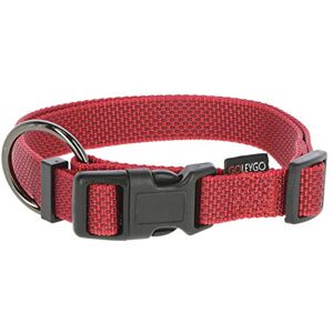 Kerbl GOLEYGO Laisse plate + collier pour chien Rouge Taille M 1,4-2 m Fermeture magnétique sécurisée avec broche adaptateur Laisse pour petits et grands chiens jusqu'à 60 kg Charge maximale 200 kg - Publicité