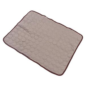 TOPINCN Tapis de Refroidissement pour Animaux de Compagnie, Tapis de Refroidissement d'été pour Animaux de Compagnie Pliable au Toucher Froid pour une Utilisation en (Brun) - Publicité