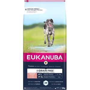 Eukanuba Chien Grain Free Senior Grande Race Poisson de Mer 12 kg - Publicité