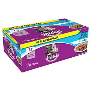 Whiskas Mega Pack 1+ sélection de volaille en gelée 40 x 85 g