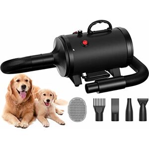 Blanlody Sèche-Cheveux pour Chien Blower Très Silencieux 4,5 CV / 3200 W Moteur réglable Souffleur de Soins pour Chien avec 4 Buses différentes Tuyau élastique et Brosse d'entretien - Publicité