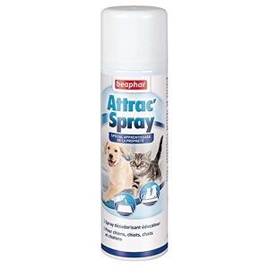 Beaphar – Attrac’Spray, spray spécial apprentissage de la propreté pour chiot, chaton, chien et chat – Spray désodorisant éducateur – Pratique et facile à utiliser – Prêt à l'emploi – 250 ml - Publicité