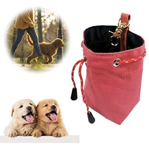 stillwen Sac Friandise pour Chien, 1 Pièce Petit Sac Friandise pour Chien, Sac Friandise Portable pour Chien, Pochette Dressage Chien avec Clip et Cordon de Serrage,Convient à Promenade Quotidienne de Chien - Publicité