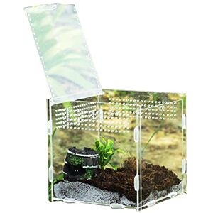 PW TOOLS Réservoir de Reptile Transparent   Boîte d'élevage d'animaux grimpants,Enclos d'élevage de Reptiles Cage de Terrarium pour tarentules Amphibiens chenilles Fournitures d' - Publicité