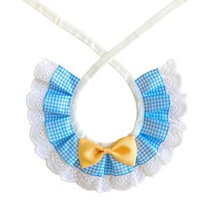 PAWHITS 2PCS Noeud Papillon Chat et Chien Plaid Bleu Cadeau Bandana Collier Costume Accessoire pour Chiot Petit Chien Chat - Publicité