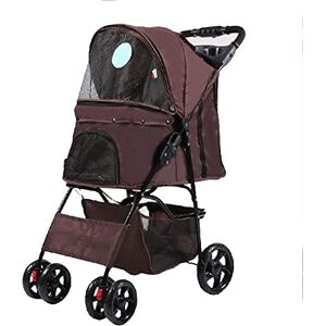 Begonial Poussette de voyage pour animaux pour chiot Jogger Carrier 4 roues petit chariot pour animaux sac à bagages landau pour chiens et chats (D) - Publicité