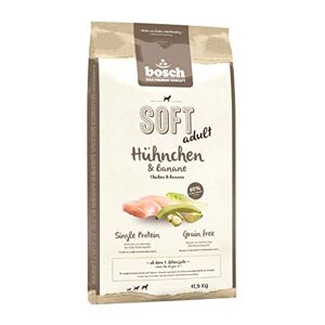 Bosch HPC SOFT Poulet et banane Croquettes semi-humides pour chiens adultes de toutes races Monoprotéines Sans céréales 1 x 12,5 kg - Publicité