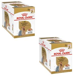 ROYAL CANIN Yorkshire Terrier Adult   Pack Double   2 x 12 x 85 g   Nourriture Humide pour Chiens Adultes   A partir de 10 Mois   pour Soutenir Le Pelage et la qualité des selles - Publicité