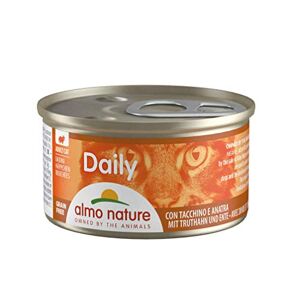 almo nature Daily Morceaux avec Dinde and Canard. Nourriture Humide pour Chat Adulte 24 boîtes de 85g - Publicité