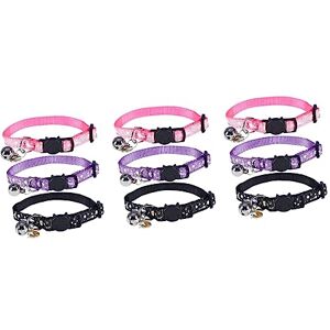 Mipcase 9 Pièces Sangle De Cou De Chat Lumineux Colliers De Chaton Échappés Cercle De Cou De Chat Trucs De Chat Adorable Collier De Chaton Collier Chat Lumineux Chiffon Poisson Chiot - Publicité