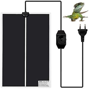 Ysoom 5/7/14/28W Mat Tapis Température Adjustable Chauffage Chauffant pour Reptile Serpent Tortue Poissons Aquarium Amphibien (28W) - Publicité