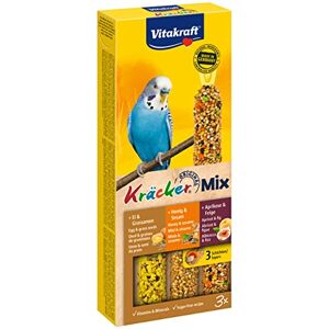 Vitakraft Kräcker Friandise pour Perruches Assortiment oeuf, figue abricot et miel 1x3 - Publicité