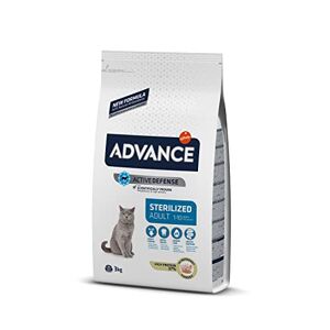Advance Cat Adult Sterilized Croquettes pour Chats Adultes Stérilisés avec Dinde 3kg - Publicité