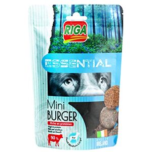 Riga Essential, Mini Burger de Boeuf Friandise pour Chien, Riche en Protéines, Vitamines et Minéraux 100g - Publicité