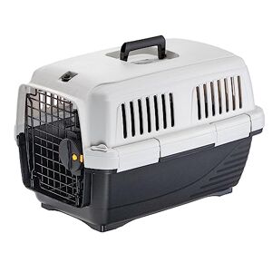 Ferplast Caisse de Transport Chat Clipper 1, IATA, Cage de Transport pour Petits Chiens et Chats Max 5 Kg, Boite Transport, Voyage Animaux Voiture Avion Train, 50x33xh 32 cm, Fermeture Sécurisée - Publicité