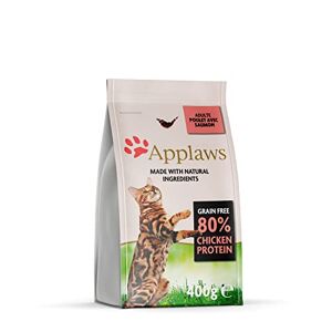 Applaws Complete Natural Dry Cat Food Chicken with Salmon for Adult Cats 400g Resealable Bag - Publicité