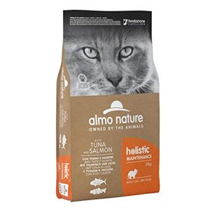 almo nature Holistic Maintenance avec Thon et Saumon. Croquettes pour Chats Adultes 12 Kg - Publicité