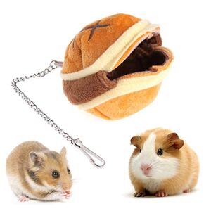 U-K Nid de hamster pour hamster, hamburger, écureuil chaud en peluche pour animal domestique - Publicité