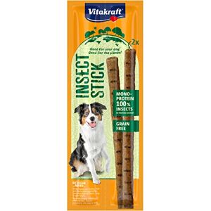 Vitakraft Insect Stick Friandise pour Chien à Base d'Insectes Sachets de 2 Sticks - Publicité