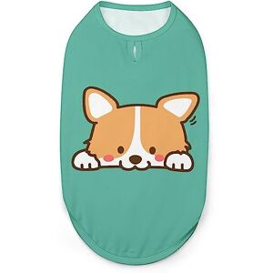 Ahdyr Chemises d'été pour Chien Corgi, T-Shirts Doux sans Manches pour Animaux de Compagnie, vêtements pour Petits Chiots et Chats - Publicité