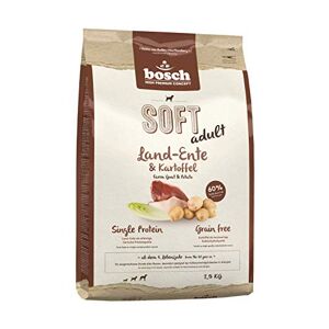 Bosch HPC SOFT Canard et pomme de terre Croquettes semi-humides pour chiens adultes de toutes races Monoprotéines Sans céréales 1 x 2,5 kg - Publicité