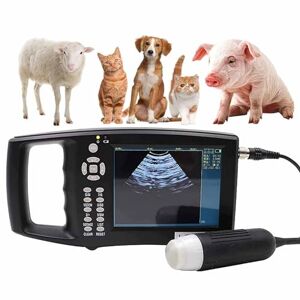 DaMga Kit Scanner à Ultrasons Vétérinaire,Testeur Grossesse à Ultrasons Vétérinaire,Scanner à Ultrasons Portatif Grossesse Vétérinaire,Machine à Ultrasons pour Moutons Chiens Porcine - Publicité