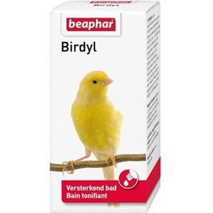 Beaphar BIRDYL Versterkend Bad Geeft Binnenhuis Vogels Hun Glans en Schoonheid Terug Voor Siervogels Zoals Kanaries, Parkieten en Kolibries Toevoegen in Het Badwater 30ml - Publicité