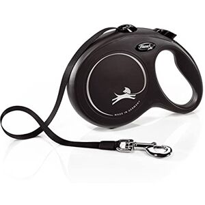 FLEXI , Laisse Chien Enrouleur Sangle New Classic 8m, Chiens Jusqu'à 50 Kg, Système de Guidage Perfectionné, Ergonomique et Moderne, Made in Germany L 8m 50kg - Publicité