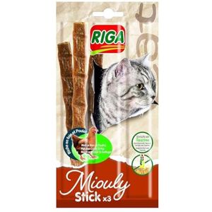 Riga Miouly Stick Friandise pour Chat Poulet/Foie 15 g Friandise pour Chat 1 Unité - Publicité