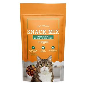 by Amazon Cat Treats Snack Mix with Duck, Turkey and Chicken, 70g - Publicité
