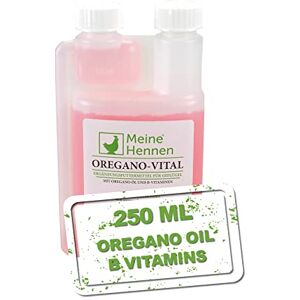 Meine Hennen Oregano-Vital 250 ML, Huile d'origan et vitamines B Aliment complémentaire pour Poulets, Pigeons et cailles. pour Que Vos volailles soutiennent la Fonction intestinale et Le métabolisme - Publicité