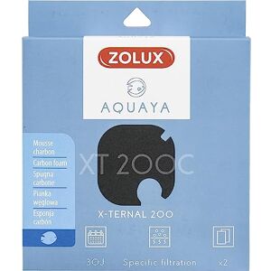 Zolux Filtre pour Pompe x-ternal 200, Filtre XT 200 C Mousse Charbon x2. pour Aquarium. ZO-330243 - Publicité