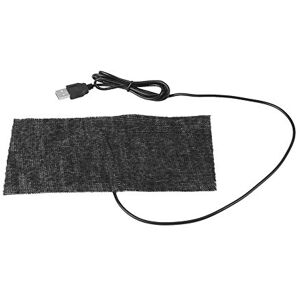 Walfront Tapis Chauffant en Fibre de Carbone, USB 5V Couverture Chaude de Tapis de Réchauffeur de Main 20 × 10 cm (Noir) - Publicité