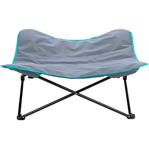 TRIXIE Lit de Camping pour Chien, 88 × 32 × 88 cm, Gris Foncé/Pétrole 28216 - Publicité