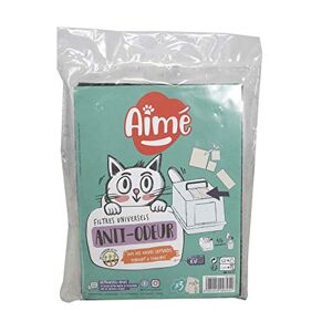 Aimé Filtres Litière Chat Anti-Odeurs au Charbon Actif Adaptables pour Tous les Bacs à Litière 15x20cm Lot x3   Absorbeurs d'Odeurs pour 4 Semaines - Publicité