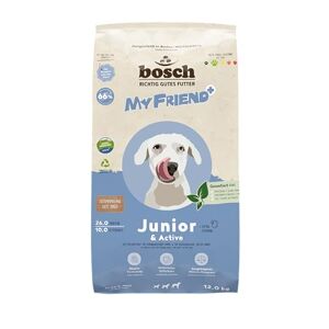 Bosch My Friend + Dog Junior & Active Nourriture sèche pour Chiens Jeunes et Actifs 1 x 12 kg - Publicité